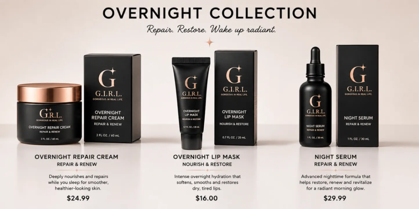 Night Repair Kit - Clean vegan skincare and lip care by G.I.R.L.